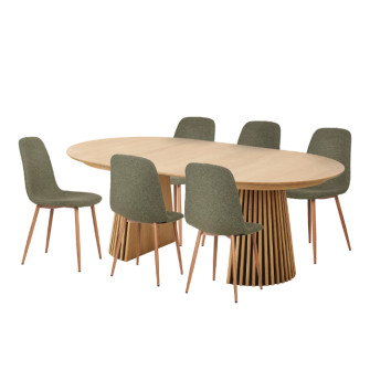TOKYO kitchen table and STOCKHOLM chair set (Oak) TOKYO kitchen table and STOCKHOLM chair set (Oak)